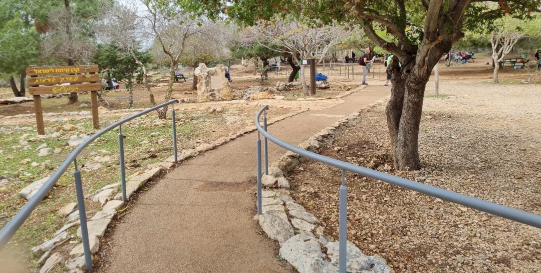 מסלול טיול נגיש בפארק אדמית