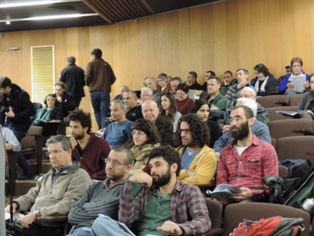 הקהל ביום העיון במכון וולקני.  צילום: לידר