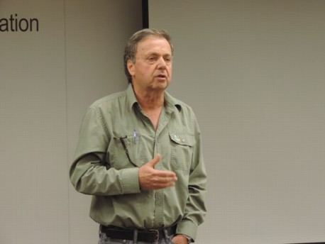 היערן הראשי של קק''ל ד''ר דוד ברנד ביום העיון.  צילום: לידר