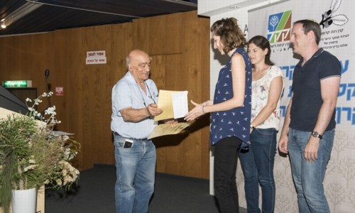 הענקת המלגות לחוקרים הצעירים. צילום: לידר