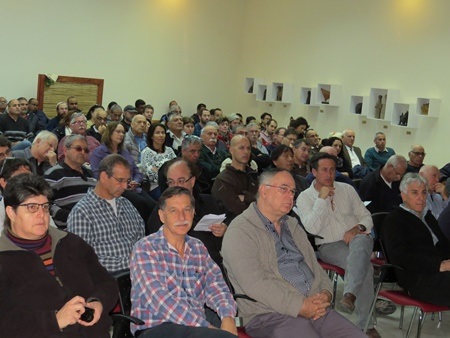 הקהל הרב שהגיע למושבי הכנס.   צילום: יואב דביר