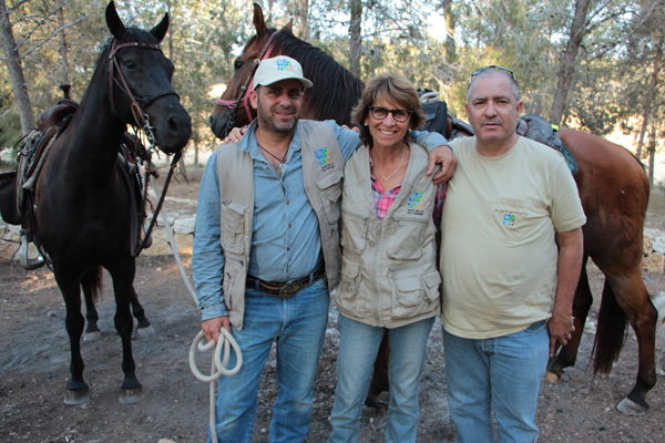From the left: Gilad Mestai, Dina Dahan and Ronen Bar. Photograph: Yoav Dvir From the left: Gilad Mestai, Dina Dahan and Ronen Bar. Photograph: Yoav Dvir
