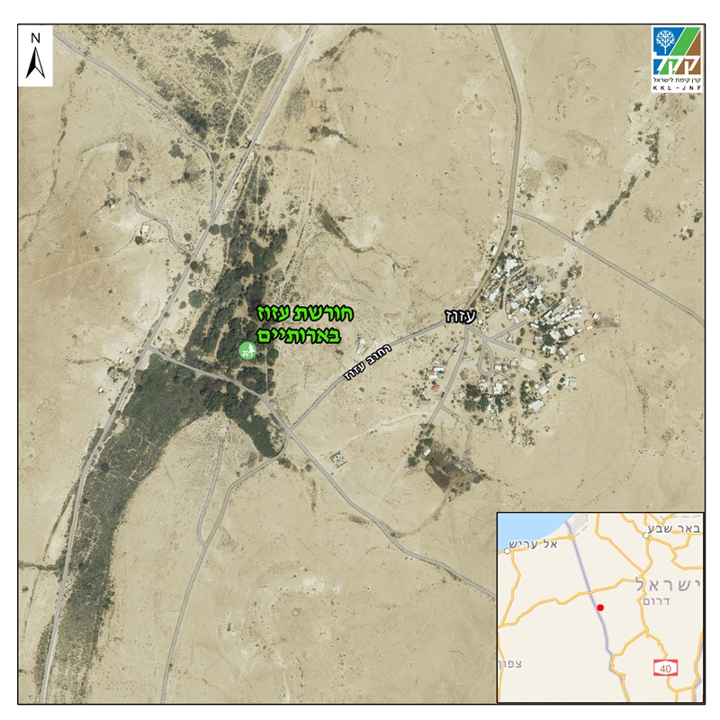 חניון בארותיים, מפה