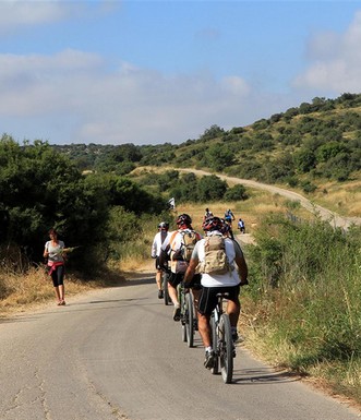 רוכבי אופניים בפארק עדולם-צרפת. צילום: יעקב שקולניק