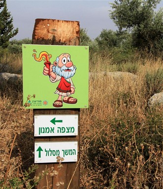 שילוט הכוונה בשביל. צילום: יעקב שקולניק