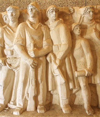 הדגם שלא נבחר לאנדרטת המגינים בנגבה. צילום: יעקב שקולניק