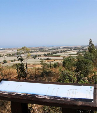 מצפור עידו כהן. לוח תצפית. צילום: יעקב שקולניק