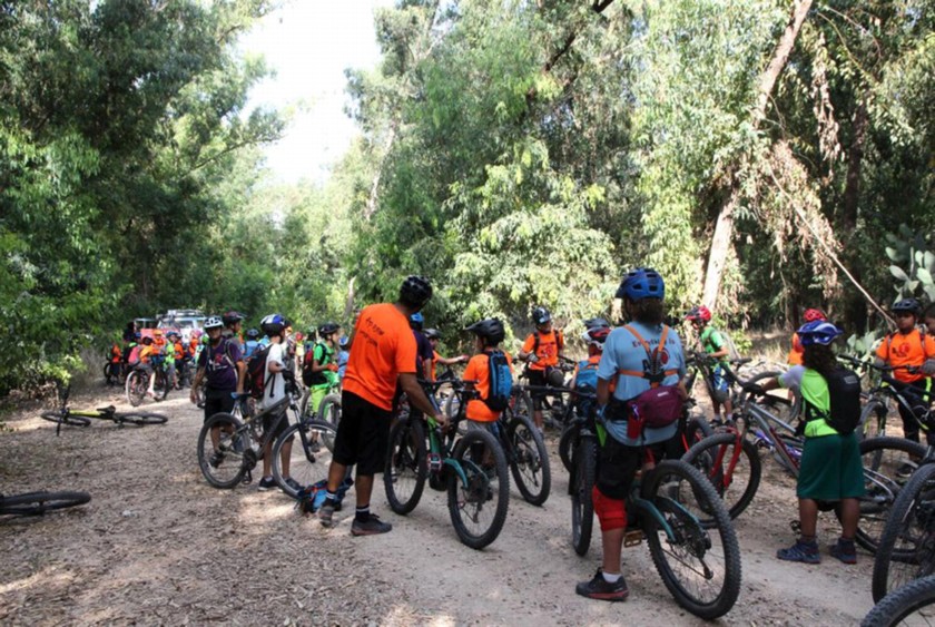 קייטנת אופניים אול רייד ביער פלוגות. צילום: יעקב שקולניק