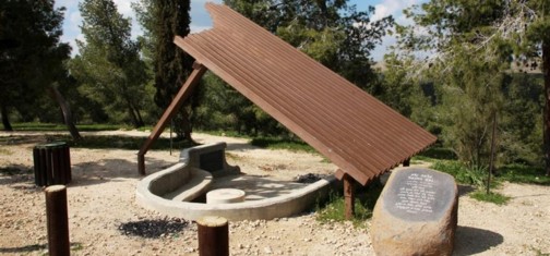 אנדרטת פסנתר הכנף במצפה נעם רוזטנל. צילום: יעקב שקולניק