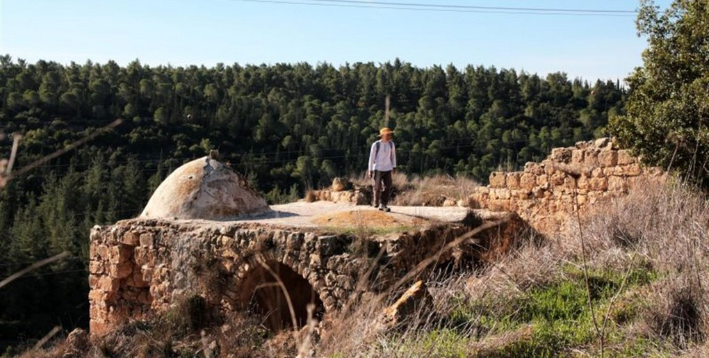 מסלול מפארק בגין לחורבת חנות. צילום: יעקב שקולניק