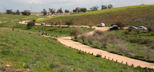 דרך נוף נחל שקמה ליד שמורת פורה. צילום: יעקב שקולניק