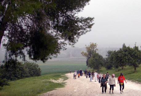 מבלים בחיק הטבע בצעדת חולדה