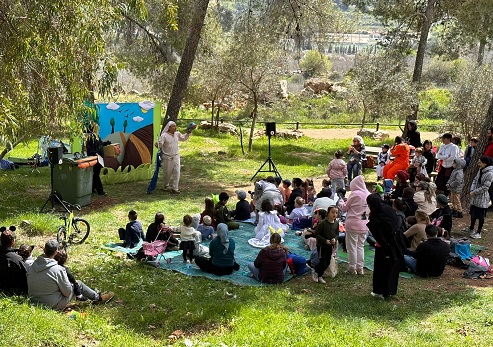 פורים ביער קהילתי מצפה נפתוח.  צילום: יעל בר און