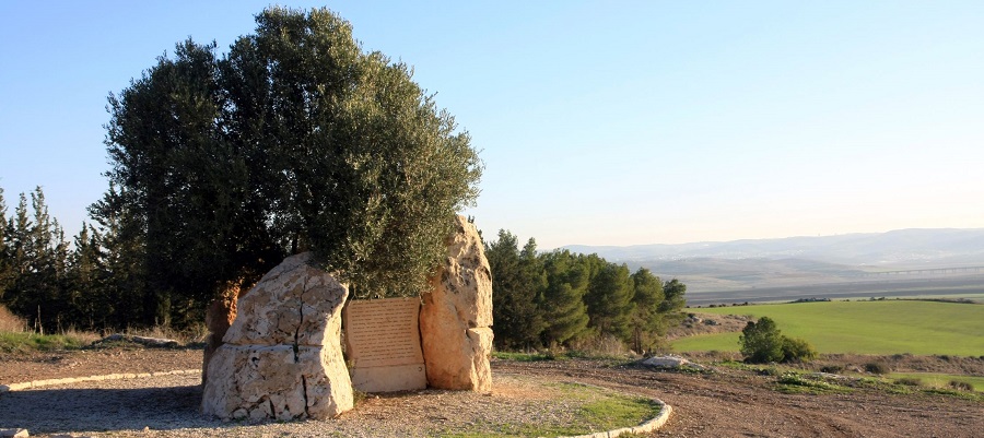 אנדרטת משבר לתקווה. צילום: יעקב שקולניק, ארכיון הצילומים של קק"ל