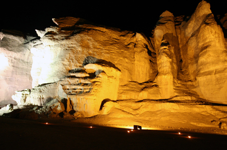 פארק תמנע בלילה.  צילום: ארכיון צילומי קקל 